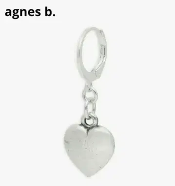 [ agne's b. FEMME ] 실버 하트형 귀걸이