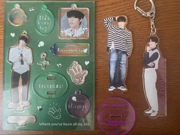 TREASURE 정우 아크릴 스탠드 캔 배지 가챠 묶음 판매