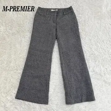 [ 새상품급 ] M-PREMIER 울 와이드 팬츠 슬랙스 34 그레이