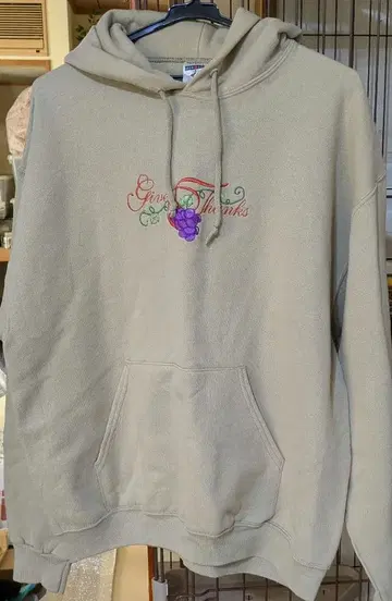 Jerzees 베이지 후드티 L 사이즈