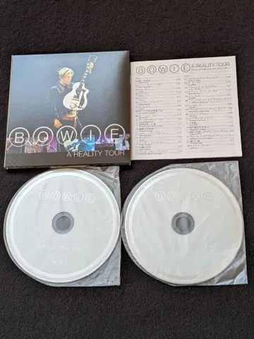 데이비드 보위 앨범 리얼리티 투어 최초 한정 종이 자켓 오비 포함