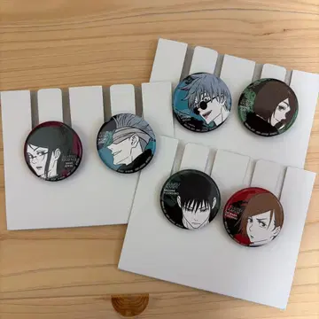 주술회전 캔뱃지 6개 세트