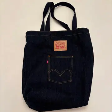 Levi's 다크 데님 토트백