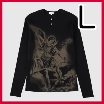 새상품 L VALLAD V.HENRY NECK L/S BLACK 헨리