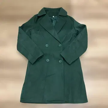 새상품급 다크 그린 더블 브레스트 코트