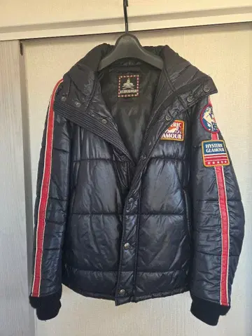 HYSTERIC GLAMOUR 다운 자켓 S 블랙