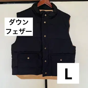 다운 베스트 L 사이즈 블랙