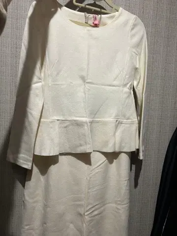 울 스커트 셋업