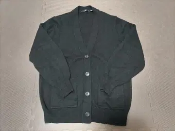 유니클로 +J 미들 게이지 캐시미어 블렌드 V넥 가디건 L 사이즈