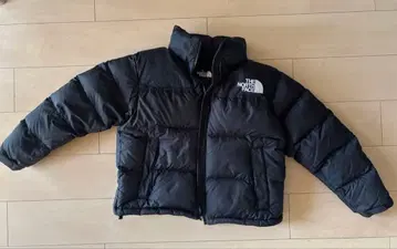 THE NORTH FACE 블랙 눕시 다운 자켓 숏 기장