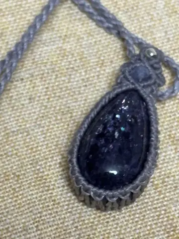 아이올라이트 마크라메 목걸이