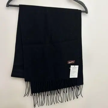 미사용 볼사리노 캐시미어 100% 머플러 블랙 오로라 주식회사