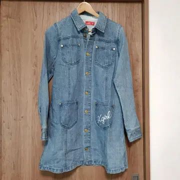 X-girl Disney 콜라보 도날드 데님 원피스