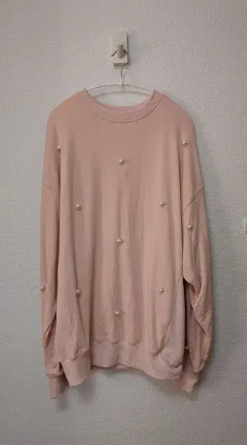 미사용품 marryme 펄 장식 트레이닝복 핑크