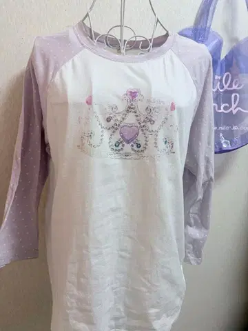 milklim 긴팔 티아라 티셔츠