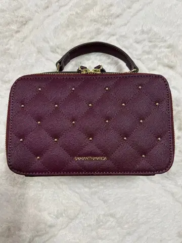 새상품급 SAMANTHAVEGA 퀼팅 체인 숄더백