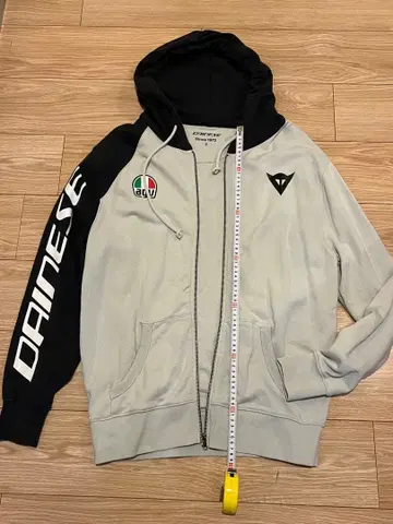 DAINESE 후드 부착 후드티 그레이/블랙