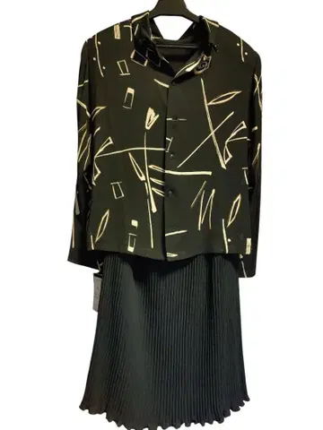 플리츠 스커트 셋업