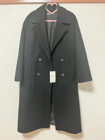 ZARA 블랙 체스터 코트 택 포함 미사용 새상품