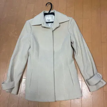 Private Label 베이지 울 혼방 피코트