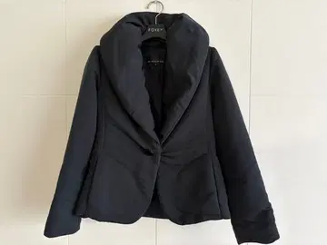 M 프리미어 패딩 자켓 34 블랙 여배우 옷깃 숏코트