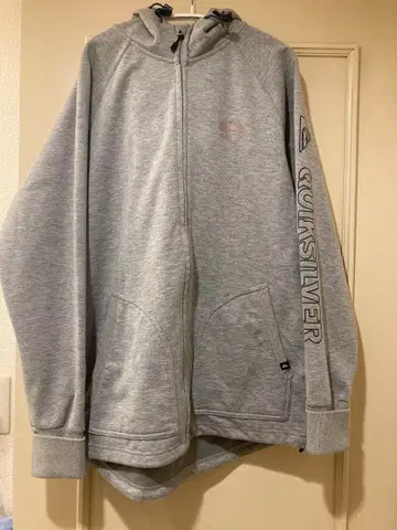 Quiksilver 집업 후드티 (중기모) 그레이 [ 사이즈: L ]