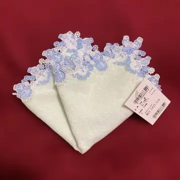 치카자와 레이스 타월 손수건 눈사람