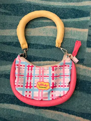 헤이세이 여자아이 체크 무늬 백