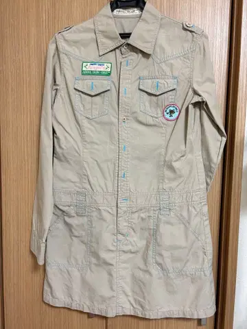 ANGEL BLUE 베이지 긴팔 셔츠