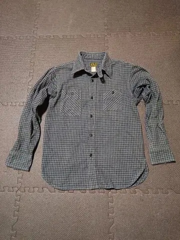 CUSHMAN 체크 셔츠 그레이