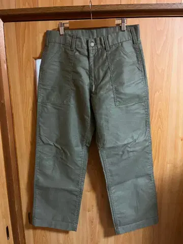 코지마 진즈 베이커 팬츠 카키 w34 새상품급