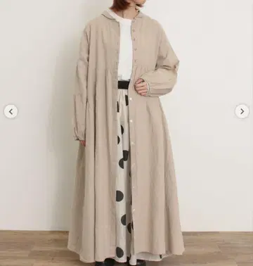 [ Cross x Linen ] 숄카라 원피스