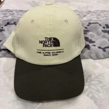 THE NORTH FACE 코듀로이 캡 아이보리