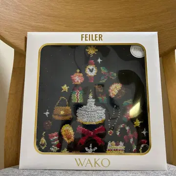 페이 x 와코 WAKO TREE 타월 손수건 블랙 크리스마스
