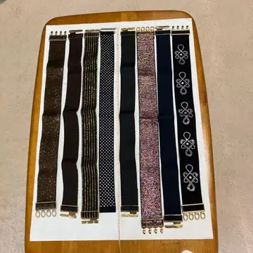 [ 중고품 ] 사교댄스용 벨트 5개 3개 (무지 덤)