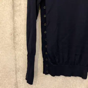 LIMI feu 네이비 긴팔 니트 버튼 포함