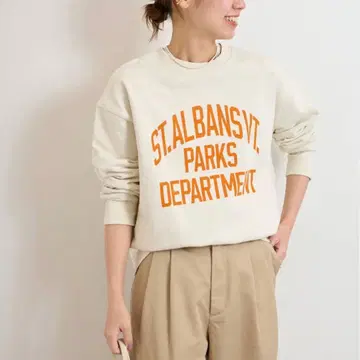 [택 포함] 저널 스탠다드 리룸 ST.ALBANS 로고 맨투맨