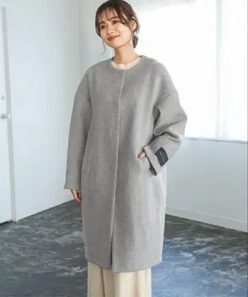 [ mysty woman ] 울 모사 노카라 오버코트 S 사이즈