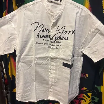 KARL KANI New York 버튼 달린 셔츠 S