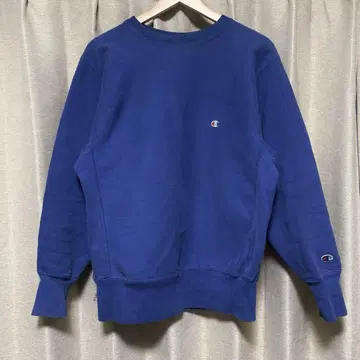 Champion 리버스 위브 블루 맨투맨