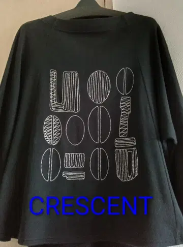 [ 새상품급 ] CRESCENT 하프노트 티셔츠 블랙