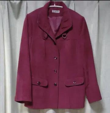 와인 레드 테일러드 자켓 가을 겨울용 L 사이즈