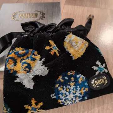 FEILER 페이러 벨벳 파우치 더즐링 오너먼트 패턴