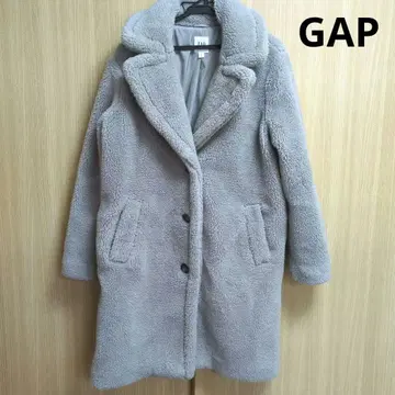 [ GAP ] 보아 롱 코트 그레이