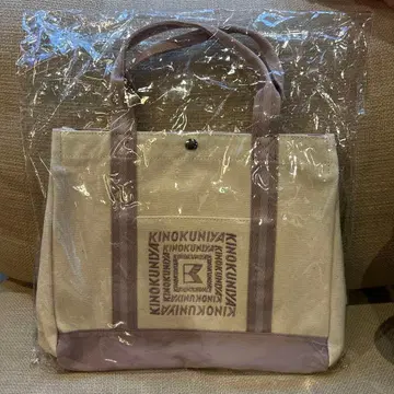 기노쿠니야 코튼 런치백 스모크 핑크