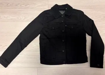 Levi's 보아 데님 자켓 블랙 S