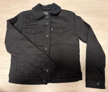 Levi's 보아 데님 자켓 블랙 S