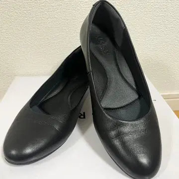 블랙 플랫 펌프스 23.5cm