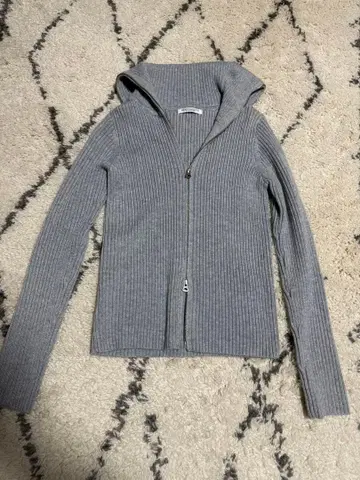 BEAUTY&YOUTH 더블 지퍼 리브 니트 가디건