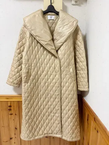 jouetie 쥬에티 숄 칼라 퀼팅 코트 아우터